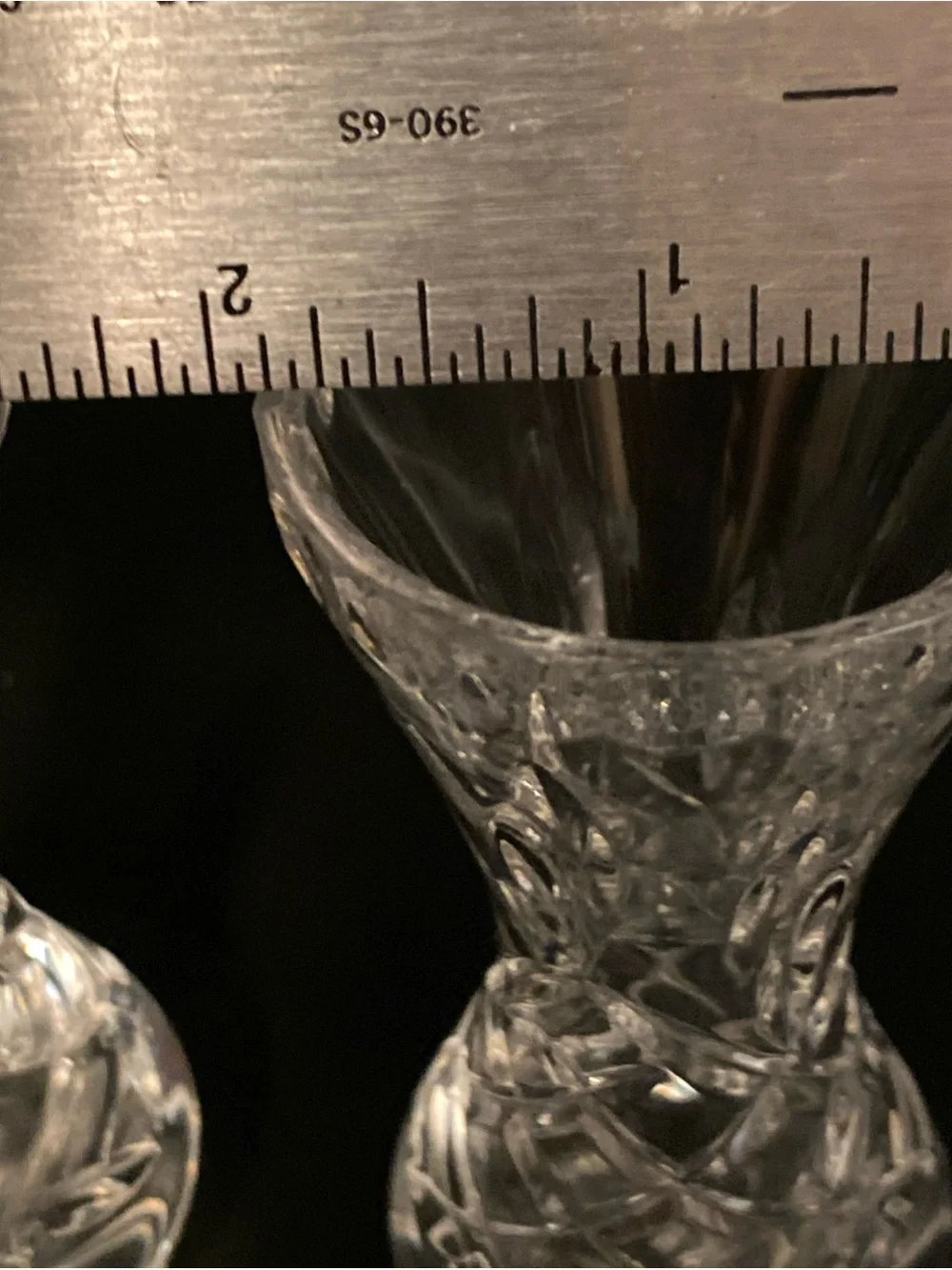 Waterford Crystal Bud Vases - Set of 2- Lismore Pattern- 4” tall